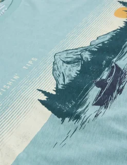 Pure Cotton Fishing Graphic T-Shirt