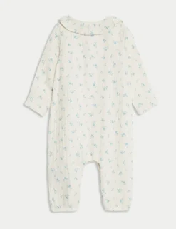 Pure Cotton Floral All in One (0-12 Mths)