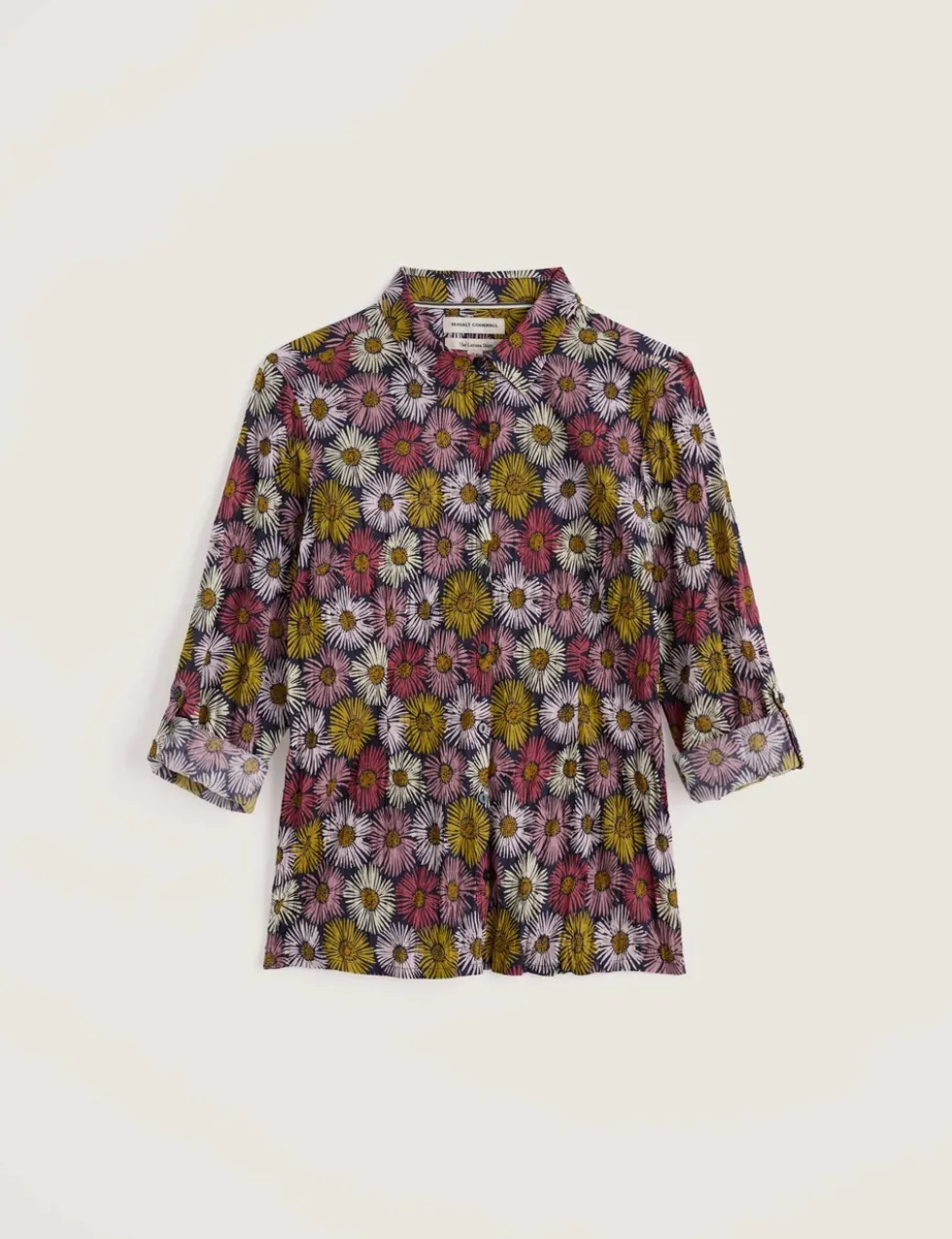 Pure Cotton Floral Collared Shirt