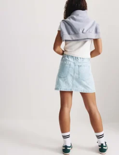Pure Cotton Floral Denim Skirt (2-16 Yrs)
