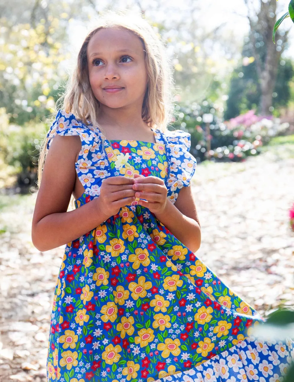 Pure Cotton Floral Dress (2-12 Yrs)