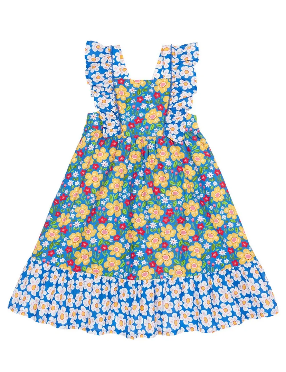 Pure Cotton Floral Dress (2-12 Yrs)