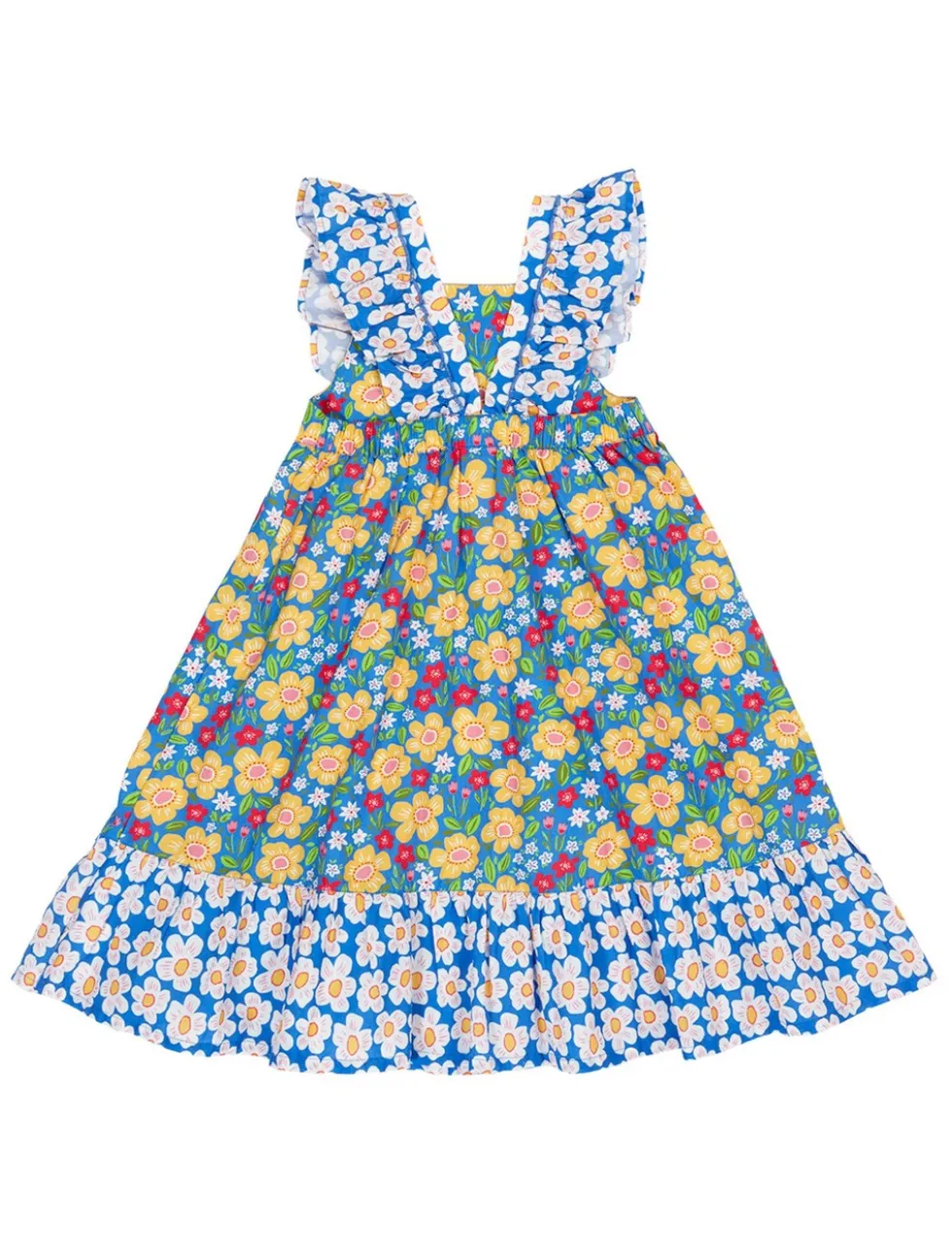 Pure Cotton Floral Dress (2-12 Yrs)