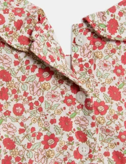 Pure Cotton Floral Dress (0-3 Yrs)