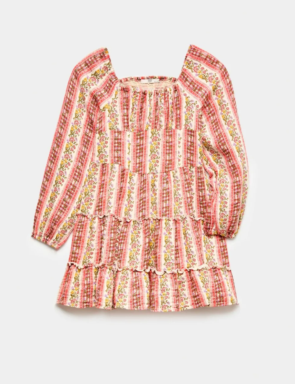 Pure Cotton Floral Dress (6-16 Yrs)
