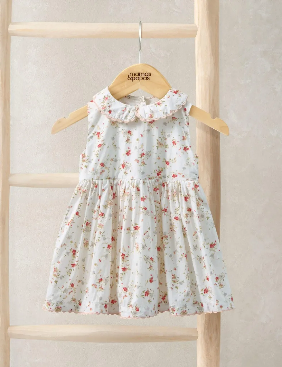 Pure Cotton Floral Dress (0-36 Mths)