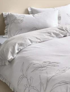 Pure Cotton Floral Embroidered Bedding Set