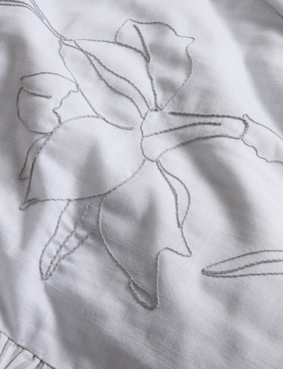 Pure Cotton Floral Embroidered Bedding Set