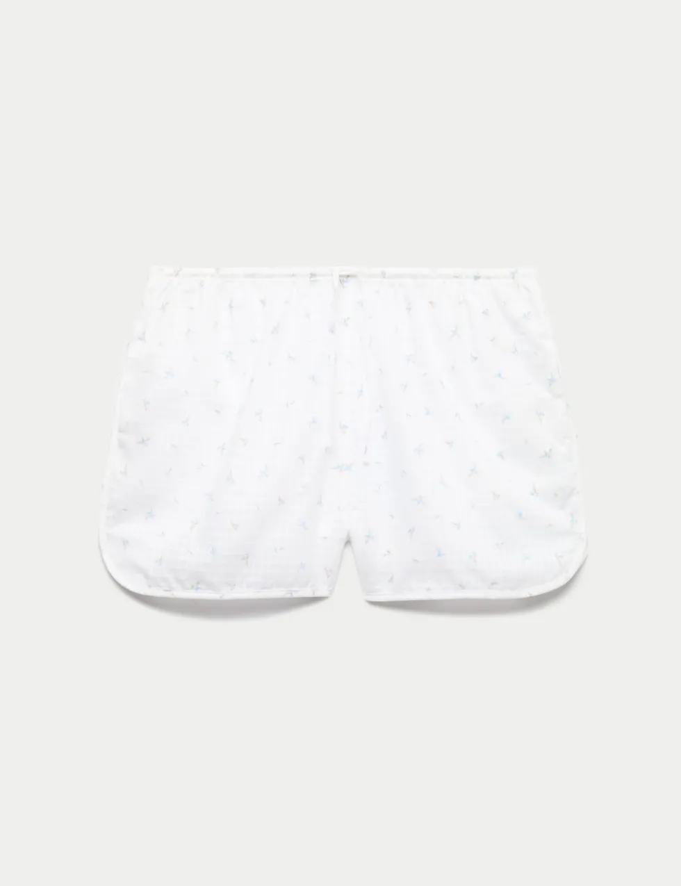 Pure Cotton Floral Grid Check Pyjama Shorts