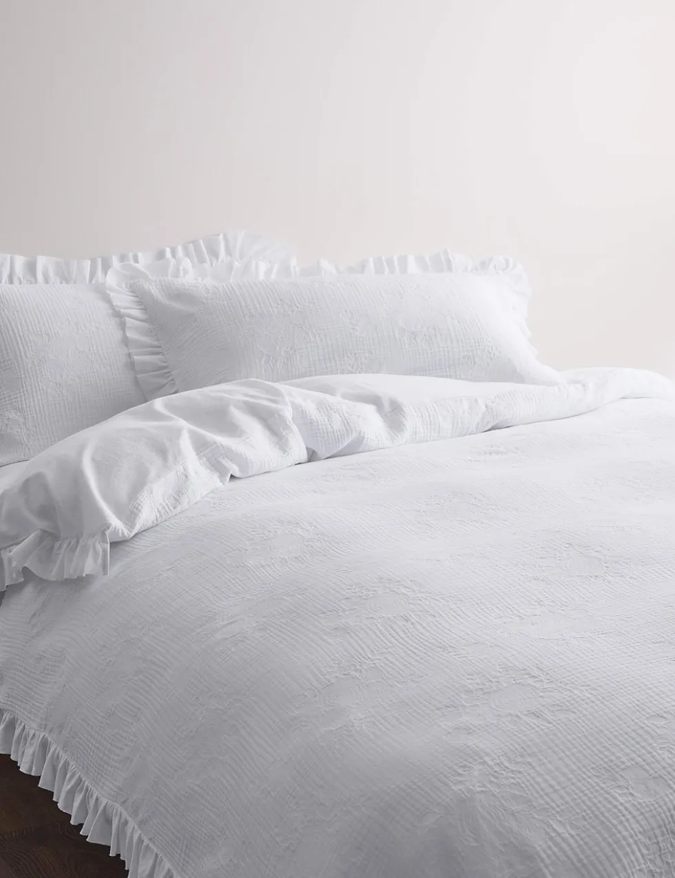 Pure Cotton Floral Jacquard Bedding Set