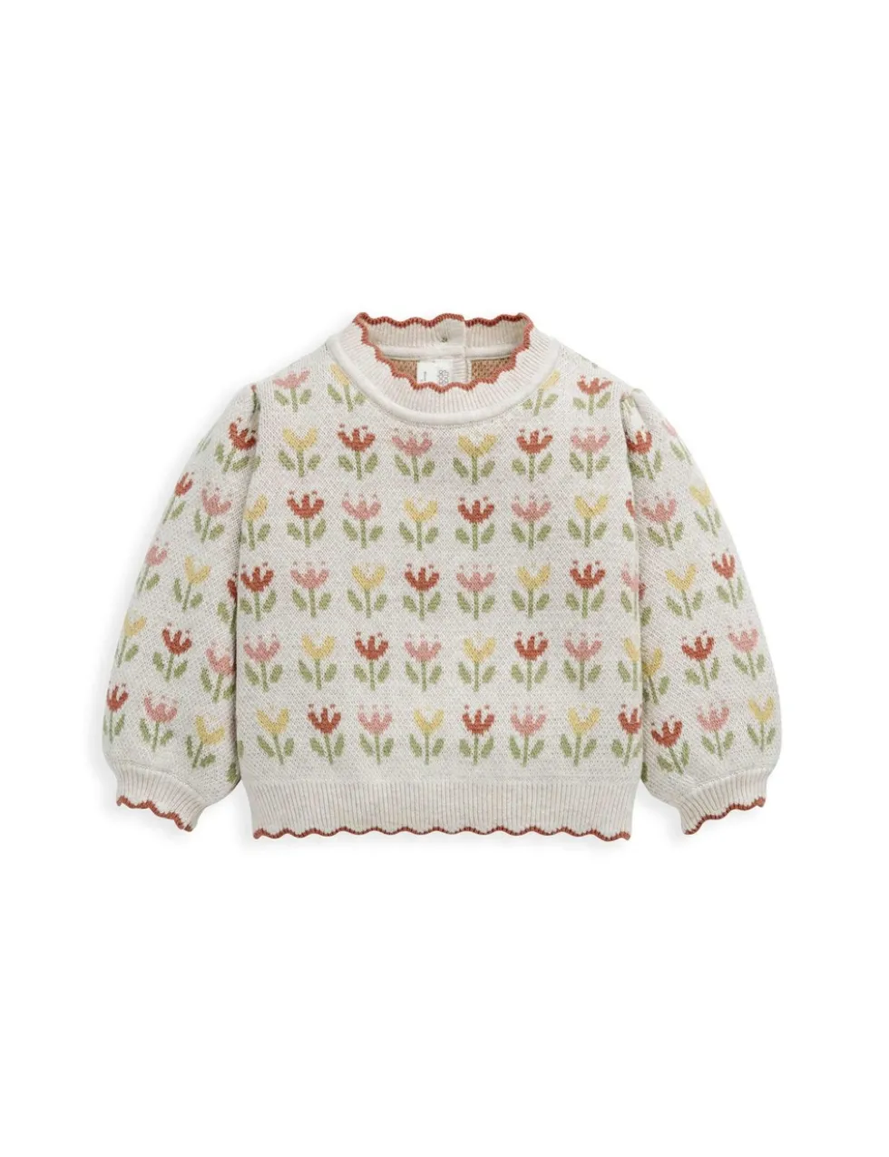 Pure Cotton Floral Jumper (0 Mths-3 Yrs)