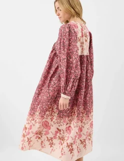Pure Cotton Floral Midi Kaftan