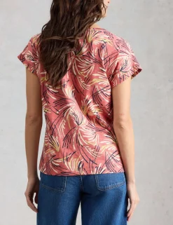 Pure Cotton Floral Print T-Shirt