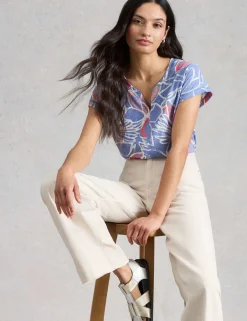Pure Cotton Floral Print T-Shirt