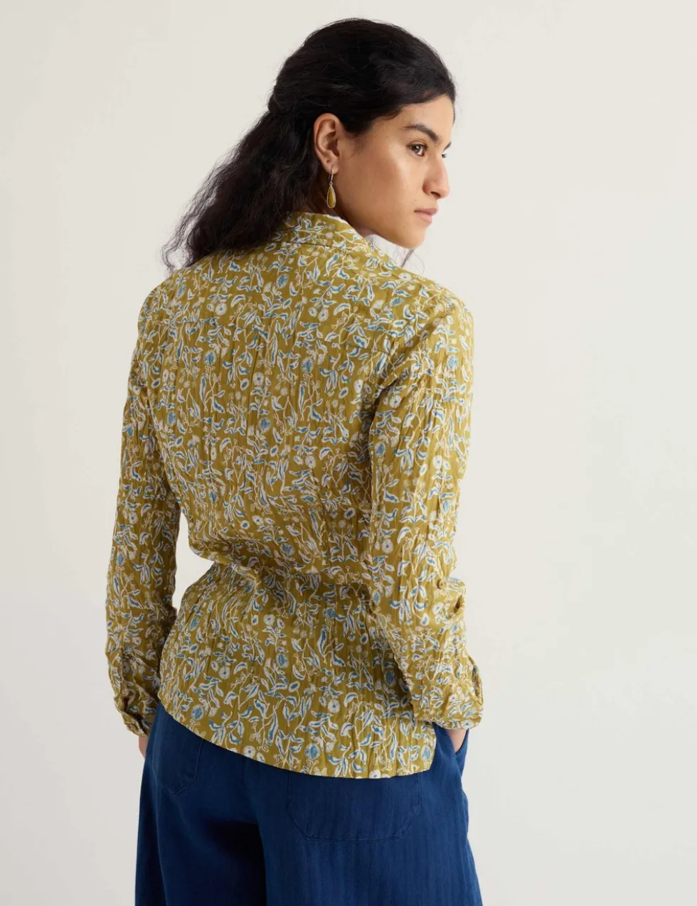 Pure Cotton Floral Print Shirt
