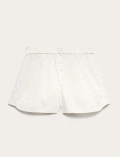 Pure Cotton Floral Pyjama Shorts