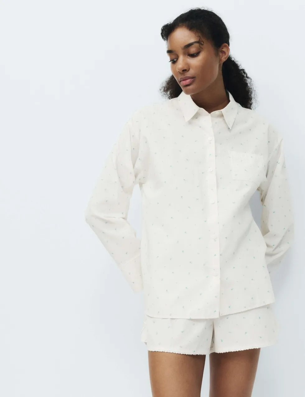 Pure Cotton Floral Pyjama Shorts