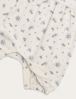 Pure Cotton Floral Romper (0-3 Yrs)