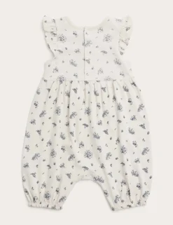 Pure Cotton Floral Romper (0-3 Yrs)