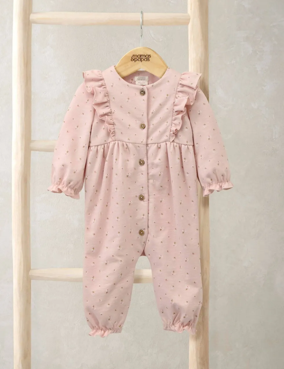 Pure Cotton Floral Romper (0-12 Mths)