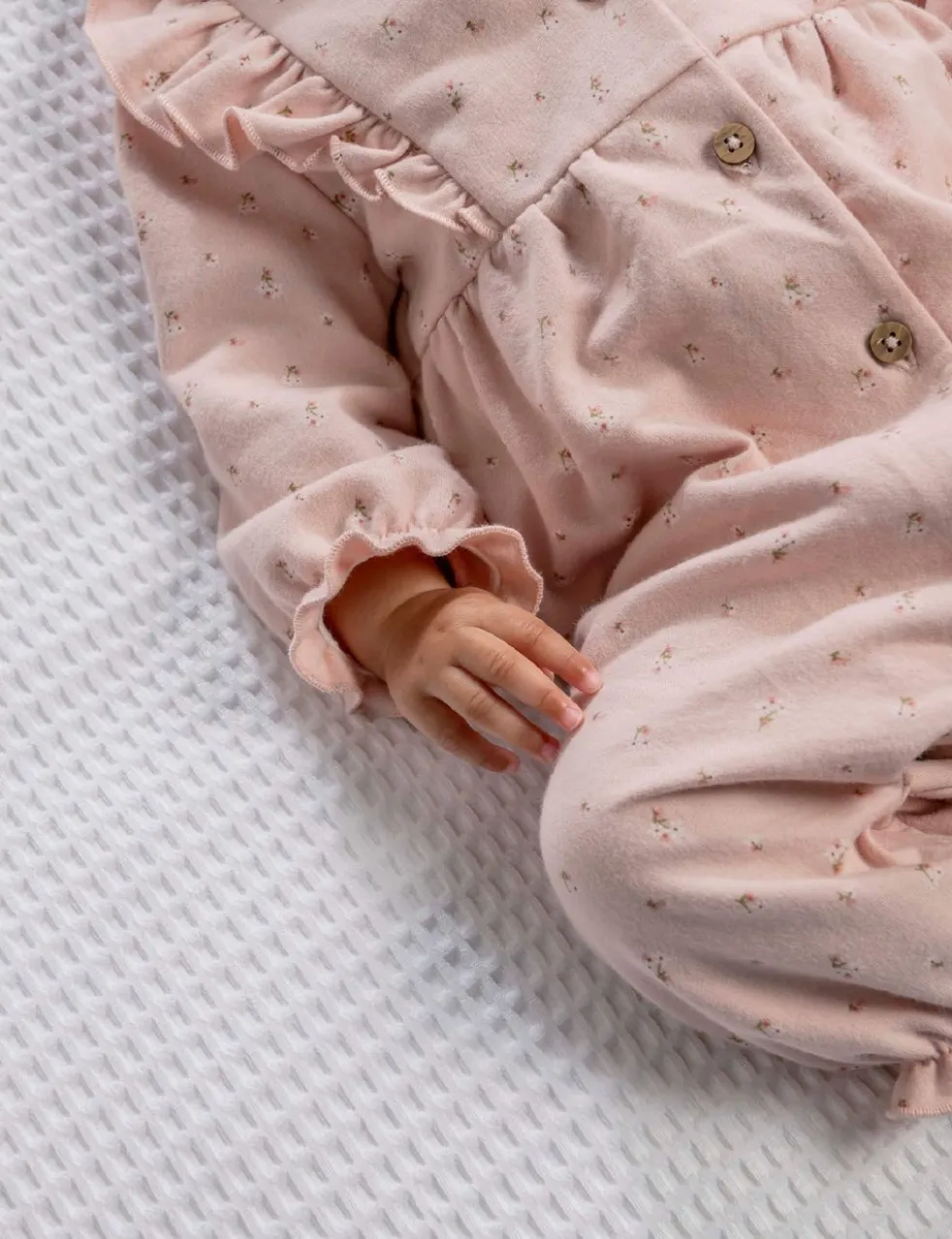 Pure Cotton Floral Romper (0-12 Mths)