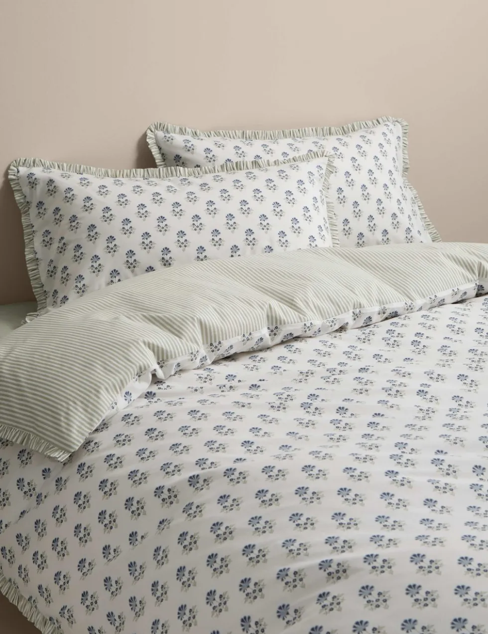 Pure Cotton Floral Ruffle Bedding Set