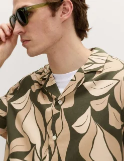 Pure Cotton Floral Short Sleeve Shirt
