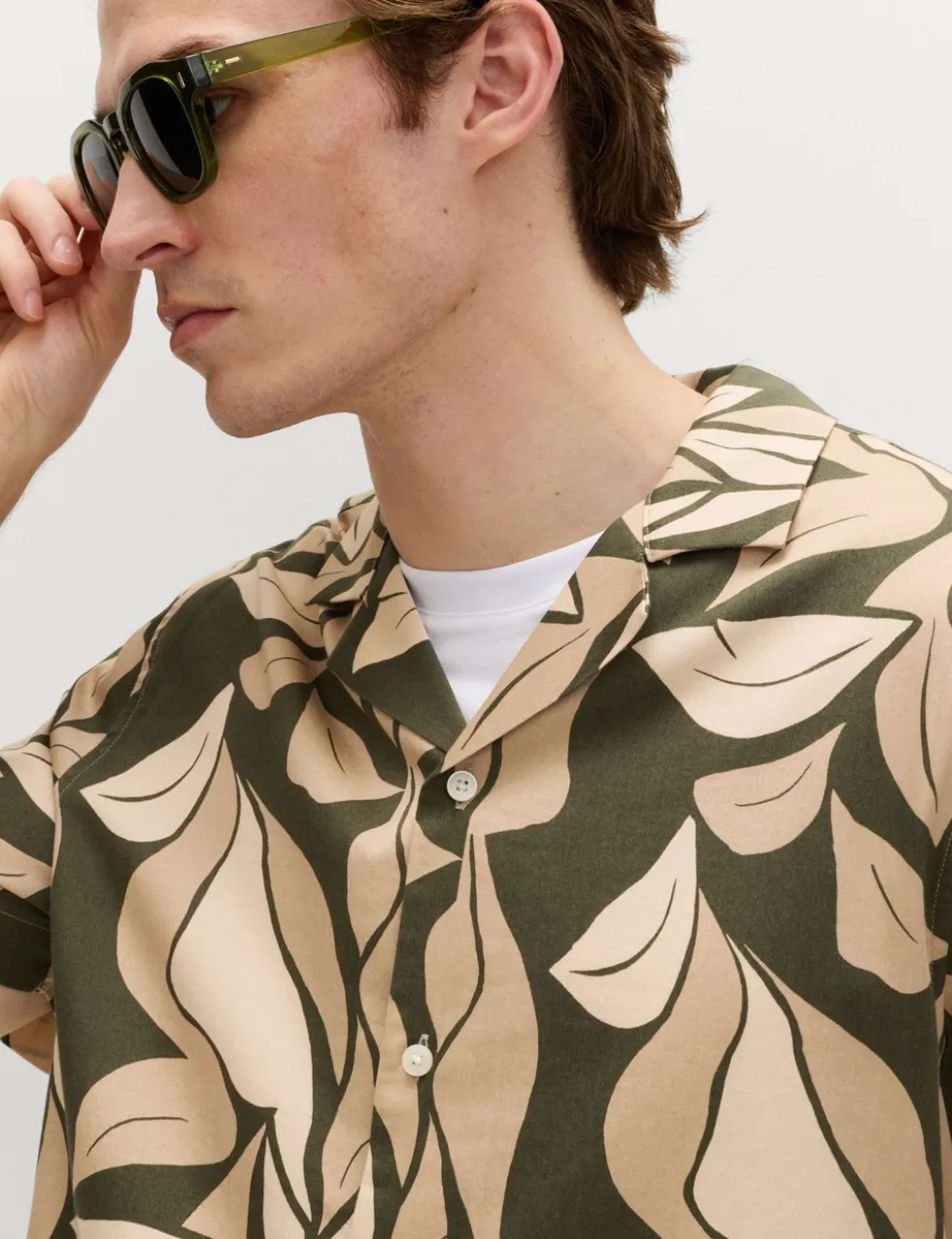 Pure Cotton Floral Short Sleeve Shirt