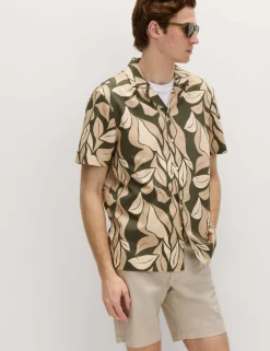 Pure Cotton Floral Short Sleeve Shirt