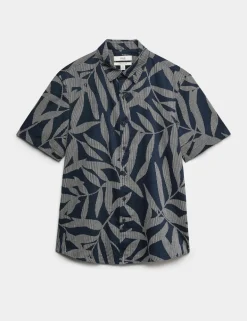 Pure Cotton Floral Short Sleeve Shirt