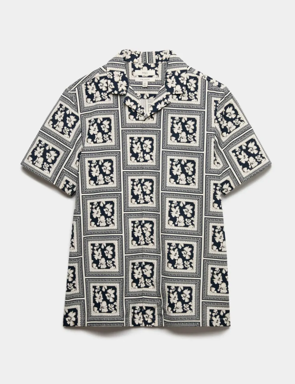 Pure Cotton Floral Short Sleeve Shirt