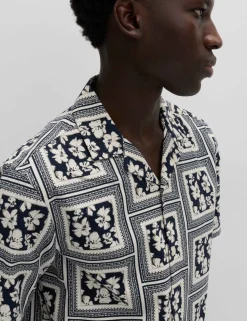 Pure Cotton Floral Short Sleeve Shirt