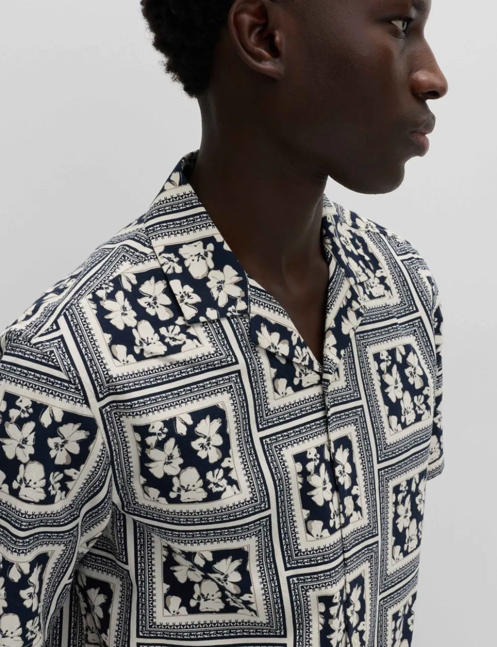 Pure Cotton Floral Short Sleeve Shirt
