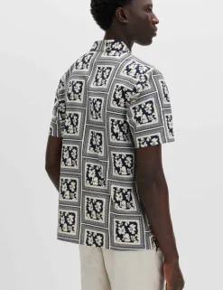 Pure Cotton Floral Short Sleeve Shirt