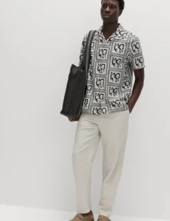 Pure Cotton Floral Short Sleeve Shirt