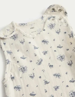 Pure Cotton Floral Sleeping Bag 0.5 Tog (0-36 Mths)
