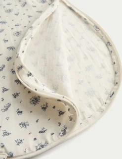 Pure Cotton Floral Sleeping Bag 0.5 Tog (0-36 Mths)