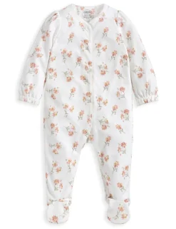 Pure Cotton Floral Sleepsuit (6½lbs-12 Mths)