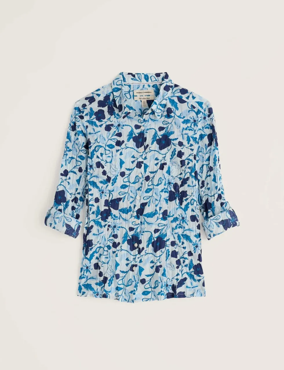 Pure Cotton Floral Textured Shirt