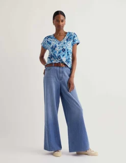 Pure Cotton Floral Top