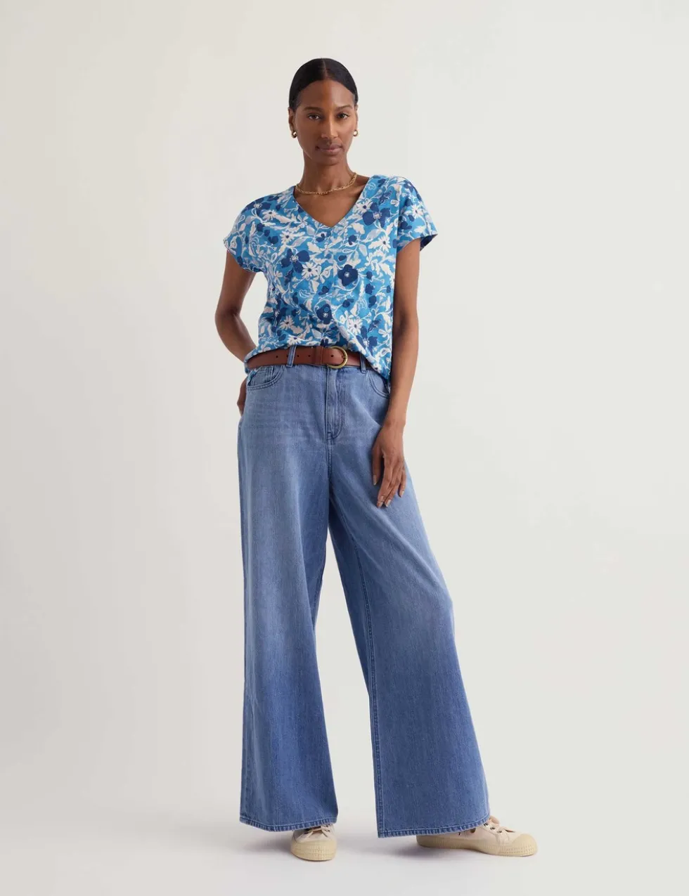 Pure Cotton Floral Top