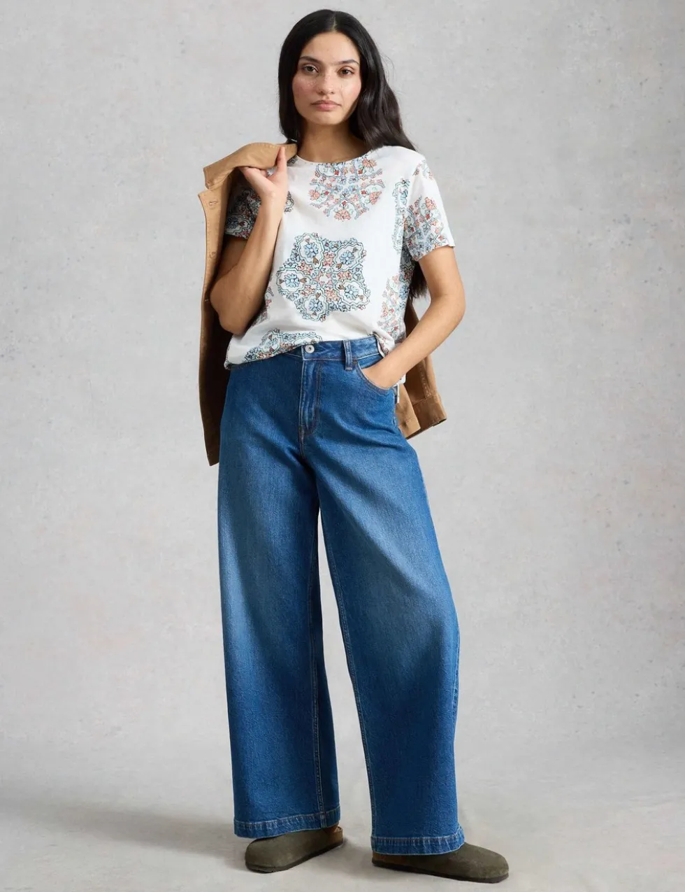 Pure Cotton Floral T-Shirt