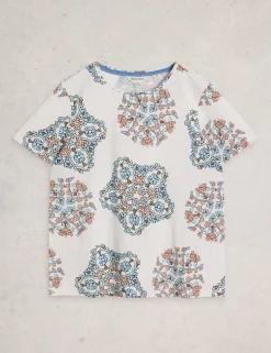 Pure Cotton Floral T-Shirt