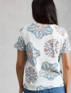 Pure Cotton Floral T-Shirt
