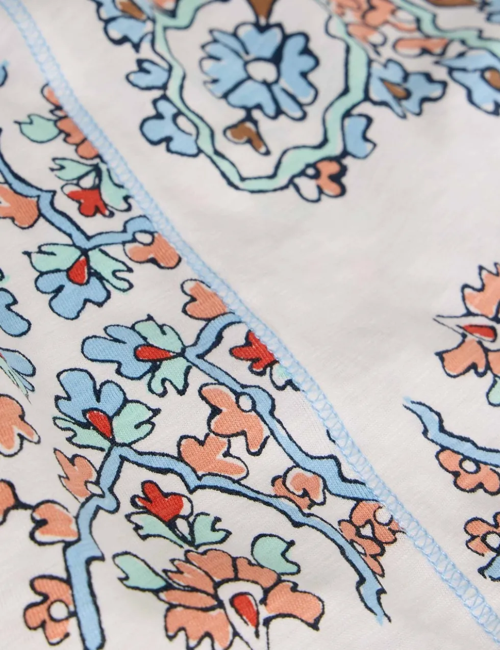 Pure Cotton Floral T-Shirt