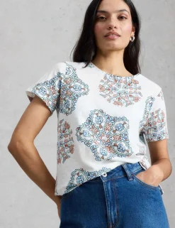 Pure Cotton Floral T-Shirt