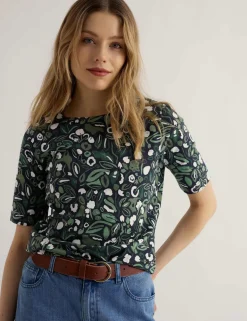 Pure Cotton Floral T-Shirt