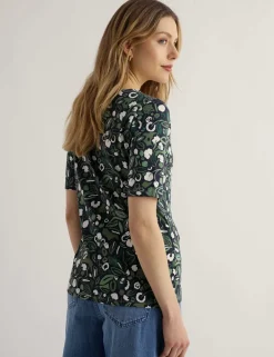 Pure Cotton Floral T-Shirt