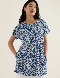 Pure Cotton Floral Tunic
