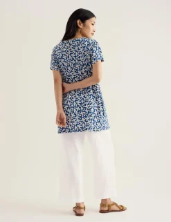 Pure Cotton Floral Tunic